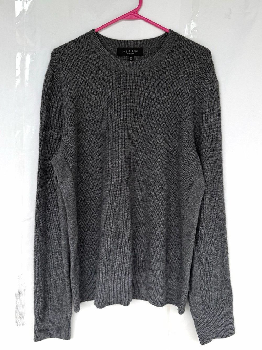Rag & Bone Ribbed Knit Tunic Crewneck Sweater Size XL